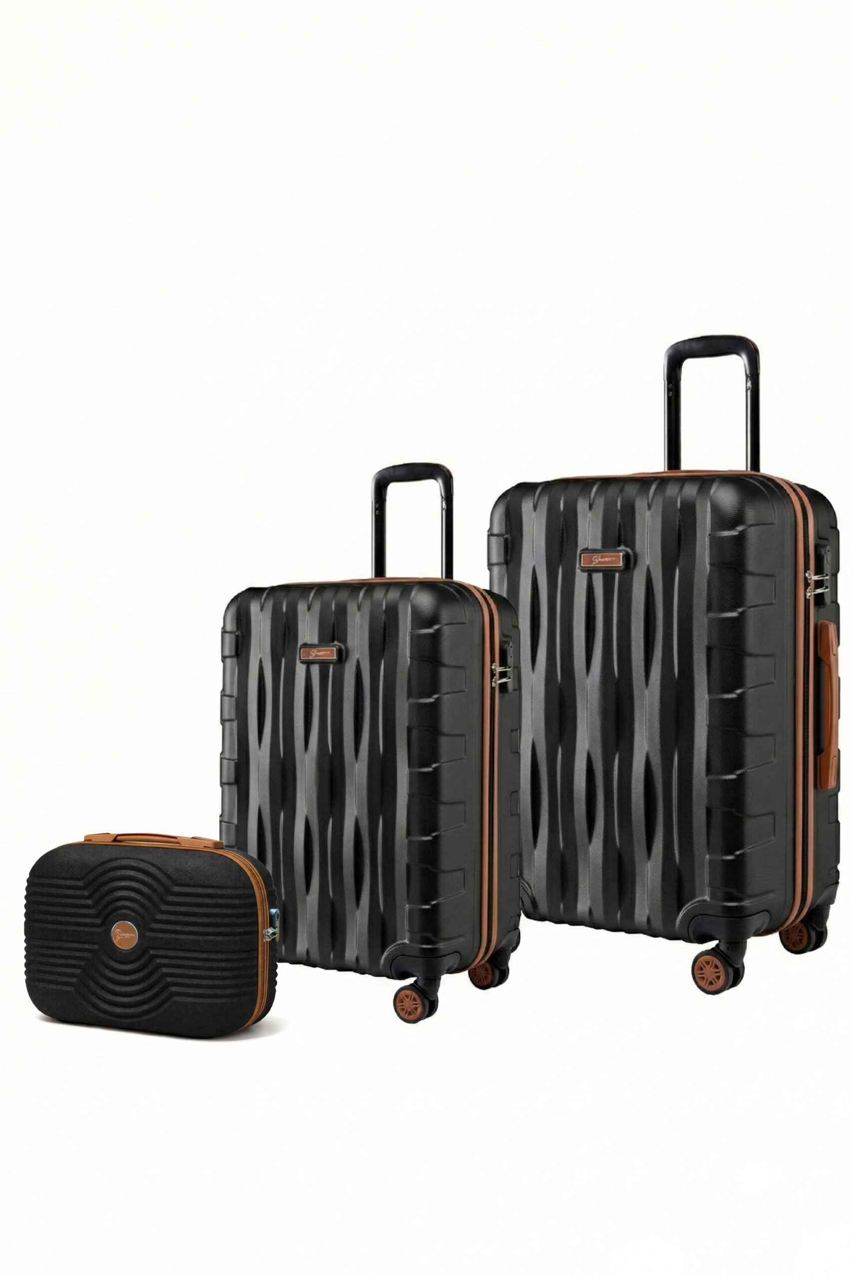 2-li-valiz-seti-orta-boy-kabin-boy-makyaj-siyah-taba-1167-135231.jpg Valiz Seti Orta + Kabin Boy + Makyaj ABS Geniş Hacimli Dayanıklı 4 Teker Siyah-Taba 1167