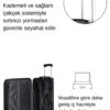 2'li Valiz Seti Polikarbon Büyük Boy - Orta Boy Valiz Siyah 1809