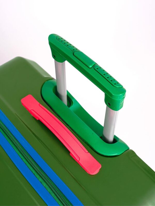 3'lü Valiz Seti %100 Polikarbon Valiz 4x2 Teker Yeşil 1089