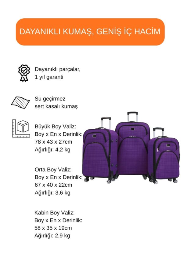 4-lu-valiz-seti-buyuk-boy-orta-boy-kabin-boy-makyaj-mor-1081-139140.jpg 4'lü Valiz Seti Büyük Boy - Orta Boy - Kabin Boy - Makyaj Mor 1081