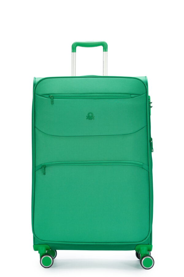 Benetton Büyük Boy Kumaş Valiz Yeşil Bnt2400