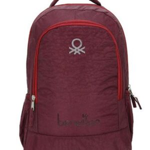 Benetton Okul Sırt Çantası Bordo 70016