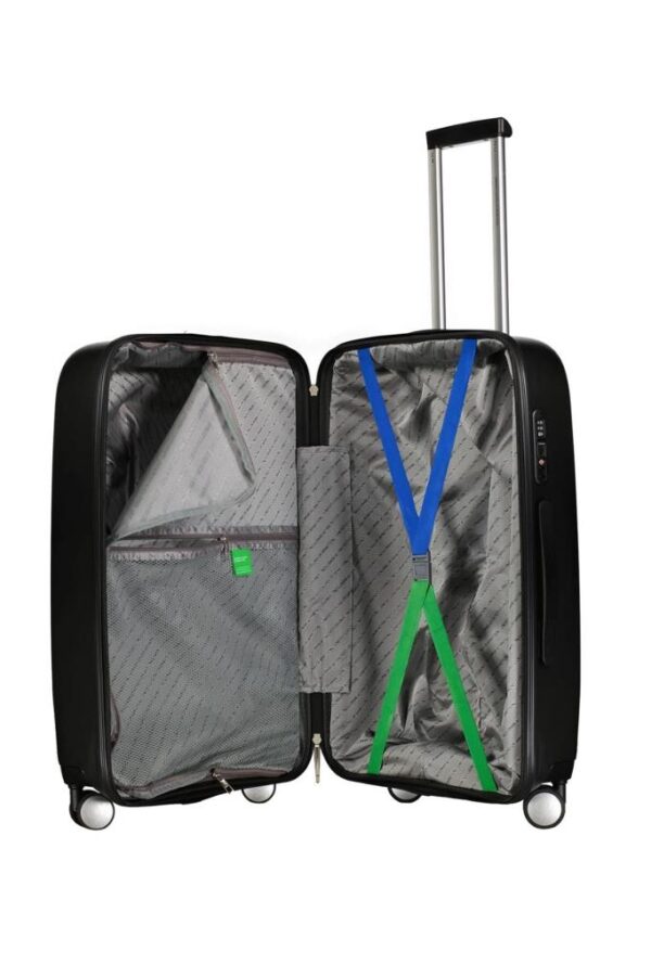 Benetton Orta Boy %100 Polipropilen Valiz Siyah Bnt1000