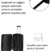 Büyük Boy %100 Polikarbon Valiz Parlak Siyah 1815