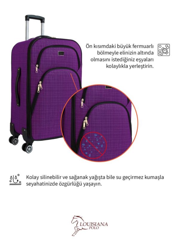 buyuk-boy-4-teker-kumas-valiz-mor-1081-138276.jpg Büyük Boy Kumaş Valiz Körüklü Geniş Hacimli Su Geçirmez 4 Tekerlekli Hafif Dayanıklı Mor 1081