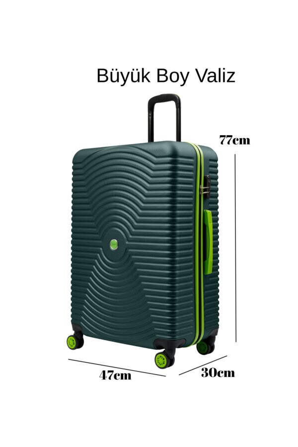 Büyük Boy Valiz 4x2 Teker Haki 1169
