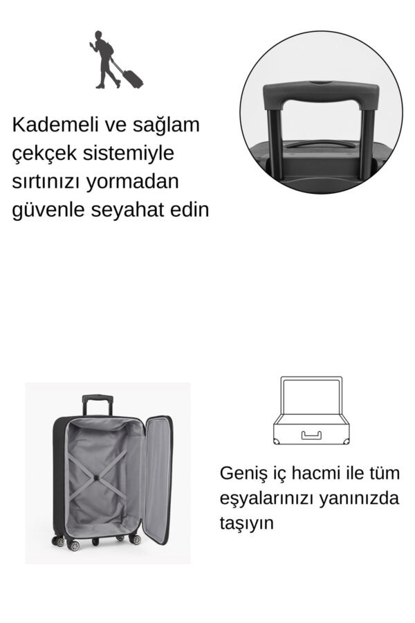 1088 kabin kopyası (1200 x 1800 piksel) kopyası kopyası kopya Louisiana Polo Battal Boy Kumaş Valiz Antrasit 2308