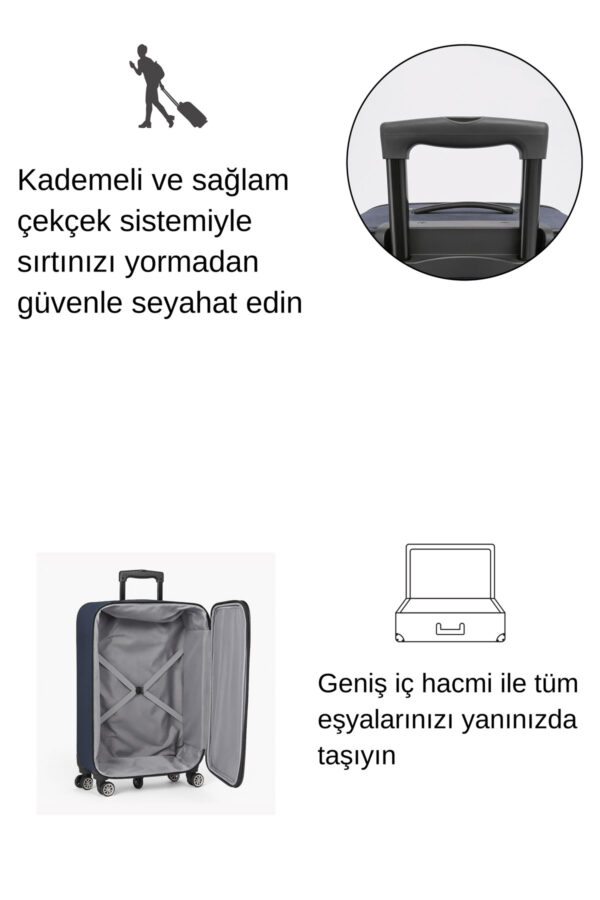 1088 kabin kopyası (1200 x 1800 piksel) kopyası kopyası kopya Louisiana Polo Battal Boy Kumaş Valiz Lacivert 2308