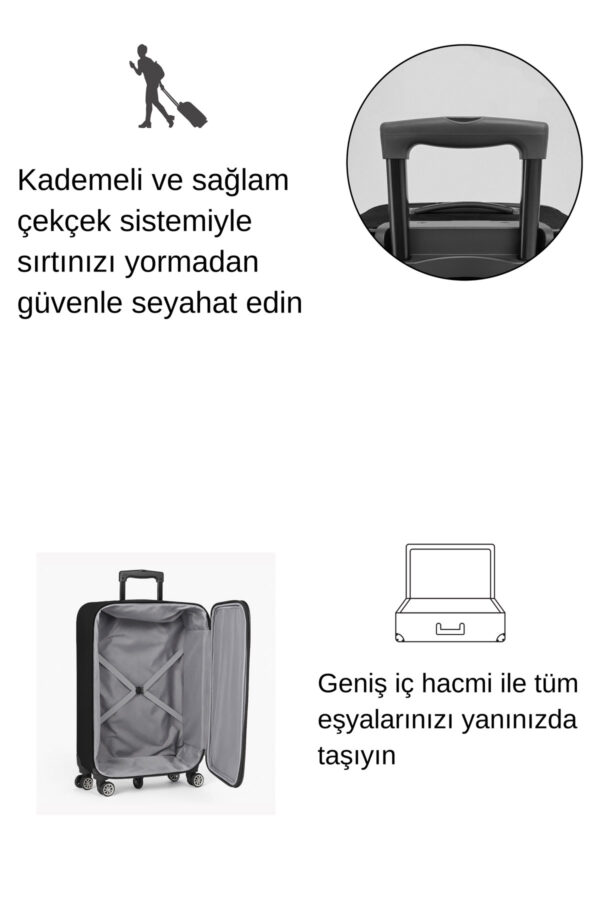 Louisiana Polo Battal Boy Kumaş Valiz Siyah 2308