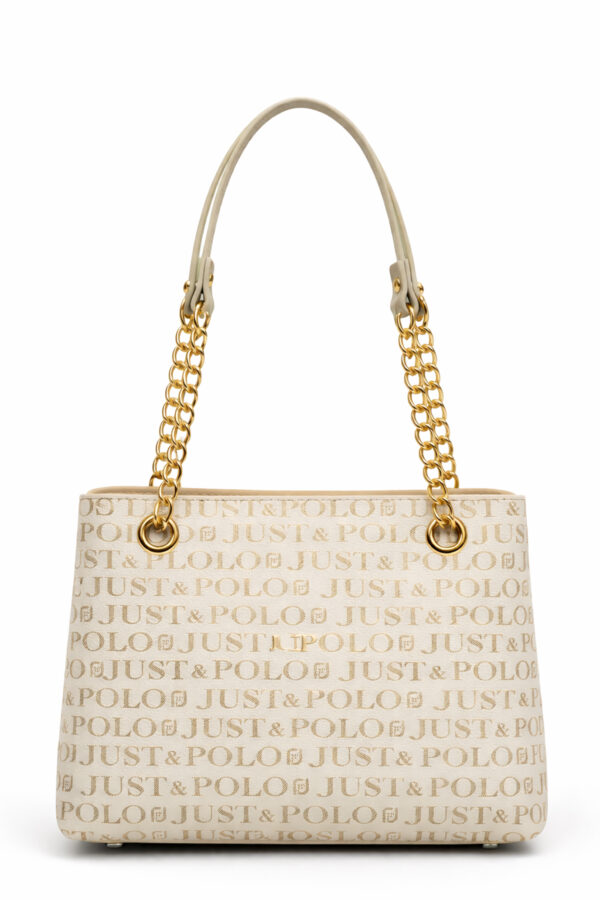 Just Polo Çapraz Askılı Kadın Çanta Krem 2181