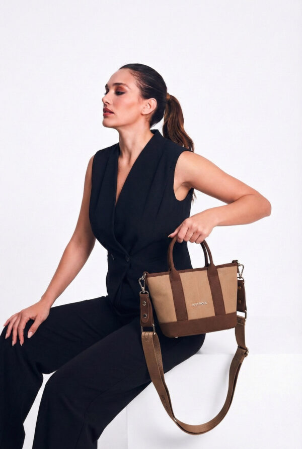 Just Polo Çapraz Askılı Kadın Çanta Kum Kahve 6056