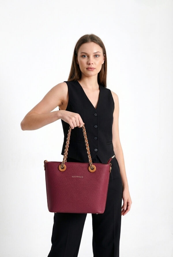Just Polo Çapraz Askılı Kadın Çantası Bordo  6054