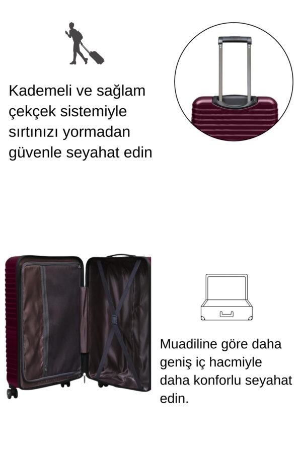 kabin-boy-100-polikarbon-valiz-bordo-1811-122440.jpg Kabin Boy %100 Polikarbon Valiz Bordo 1811