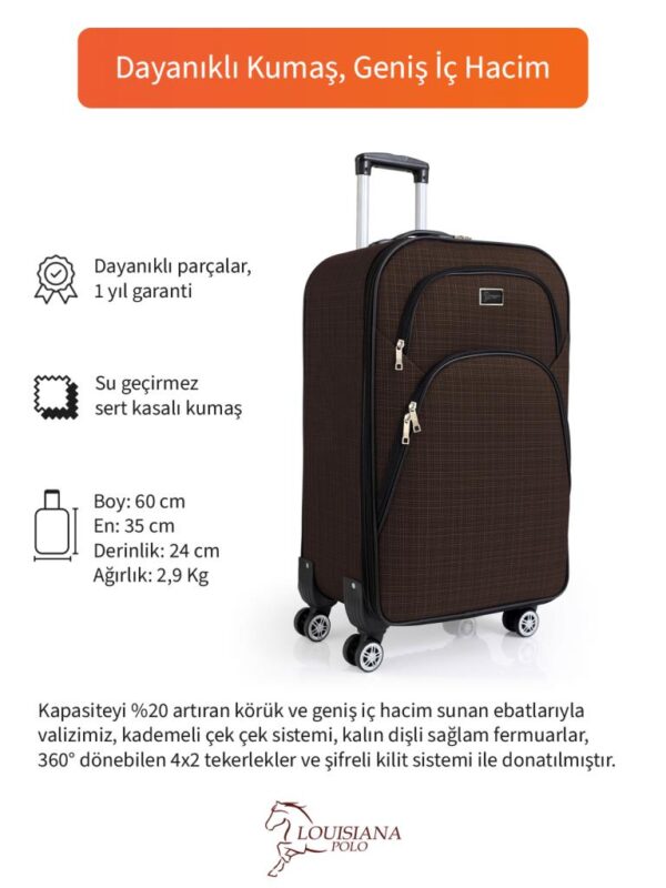 kabin-boy-4-teker-kumas-valiz-kahve-1081-98905.jpg Kabin Boy Kumaş Valiz Körüklü Geniş Hacimli Su Geçirmez 4 Tekerlekli Hafif Dayanıklı Kahve 1081