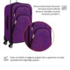 kabin-boy-4-teker-kumas-valiz-mor-1081-138288.jpg Kabin Boy Kumaş Valiz Körüklü Geniş Hacimli Su Geçirmez 4 Tekerlekli Hafif Dayanıklı Mor 1081