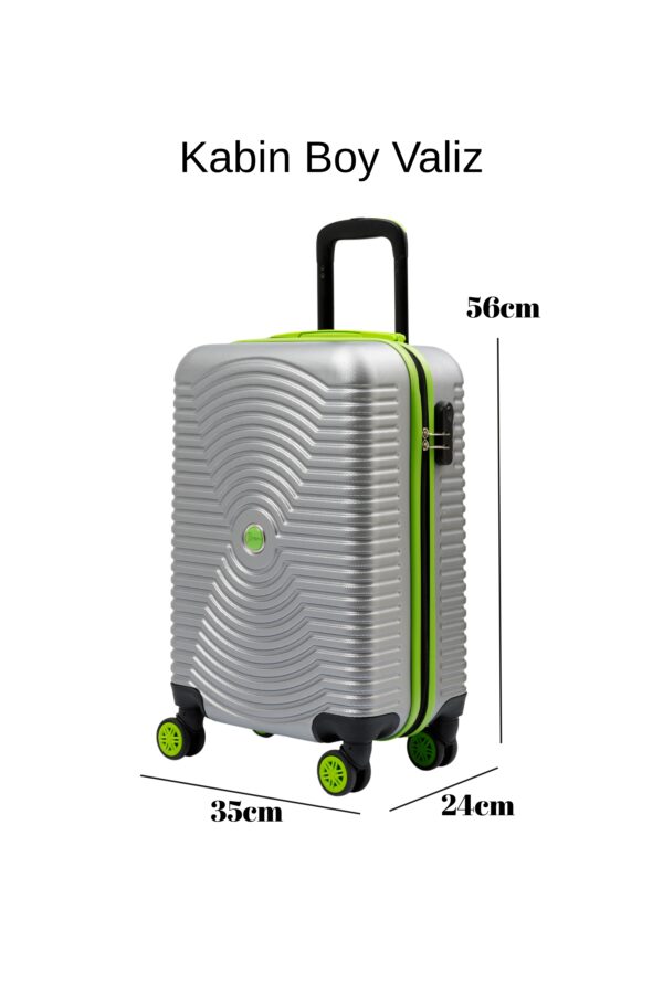 Kabin Boy Valiz 4x2 Teker Gri 1169