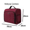 Kabin Boy Valiz + Makyaj Çanta Bordo 1081
