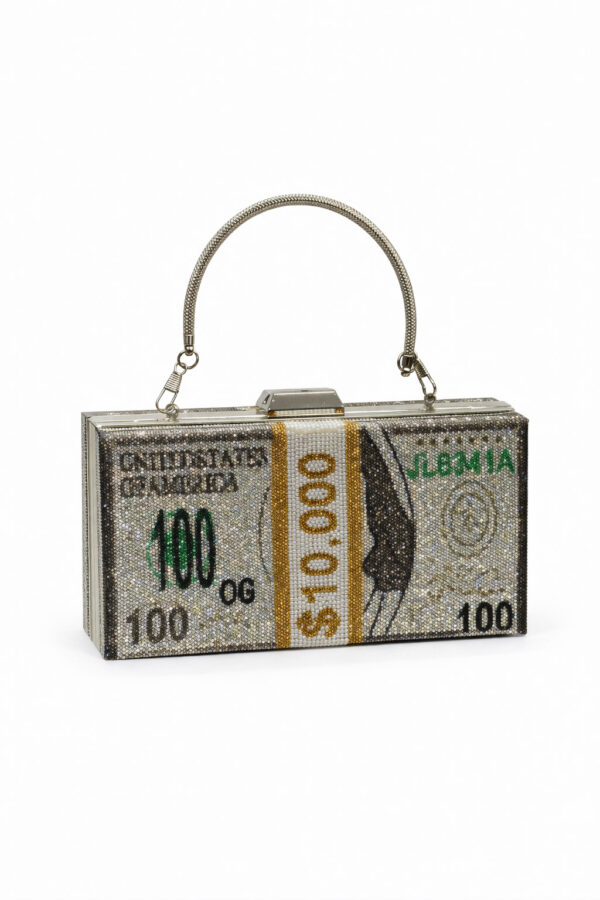 Kadın Abiye Portföy Çanta Dolar Desenlı Gf-01