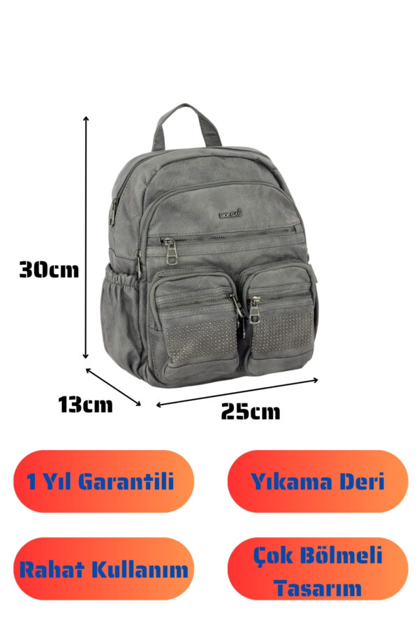 matilda-kadin-sirt-canta-gri-1026-116245.jpg Bolsas Kadın Sırt Çanta Gri 1026