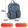 Bolsas Kadın Sırt Çanta Mavi 1026