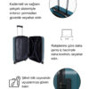 1088 kabin kopyası (1200 x 1800 piksel) kopyası (Instagram Gö Orta Boy %100 Polikarbon Valiz Petrol 1808