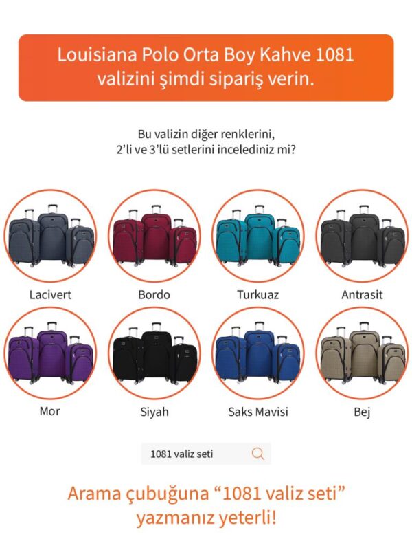 orta-boy-4-teker-kumas-valiz-kahve-1081-98918.jpg Orta Boy Kumaş Valiz Körüklü Geniş Hacimli Su Geçirmez 4 Tekerlekli Hafif Dayanıklı Kahve 1081