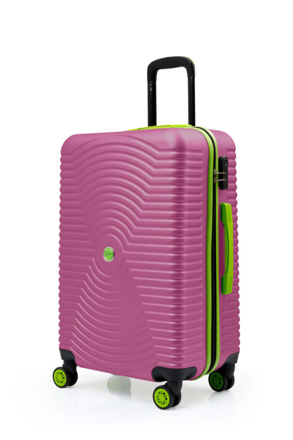 Orta Boy Valiz 4x2 Teker Pembe 1169