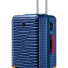 2’li Valiz Seti Orta + Kabin Boy Polikarbon Geniş Hacimli Darbe Dayanıklı 4 Teker Lacivert 1088