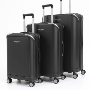 Pierre Cardin 3'lü Set %100 Polipropilen Valiz Siyah 04PC7090