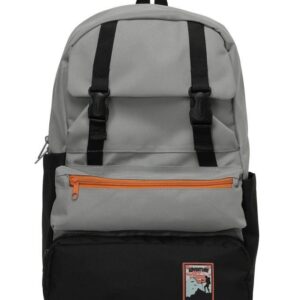 Trend Okul Sırt Çantası (Laptop Bölmeli) Gri- Siyah 1154