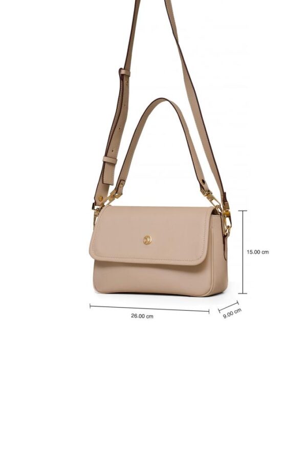 U.S. Polo Assn. Çapraz Askılı Kadın Çanta Bej Us25126