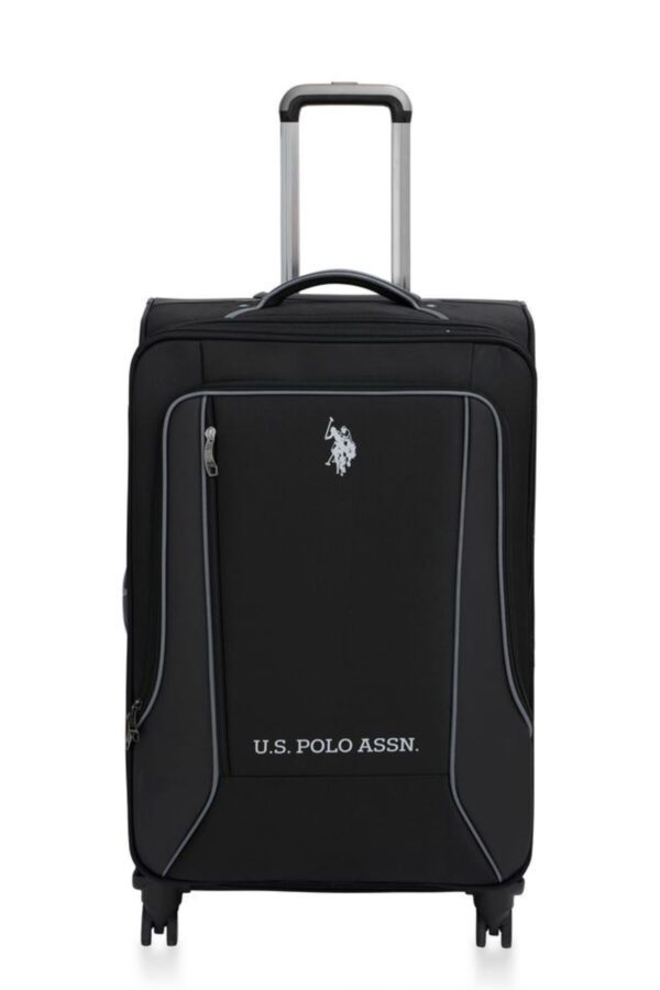 U.S. Polo Assn. Hafif Lüx Kumaş Büyük Boy Valiz Siyah 24020
