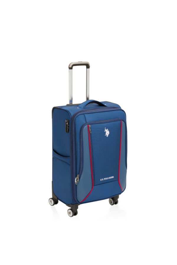 U.S. Polo Assn. Hafif Lüx Kumaş Kabin Boy Valiz Lacivert 24019