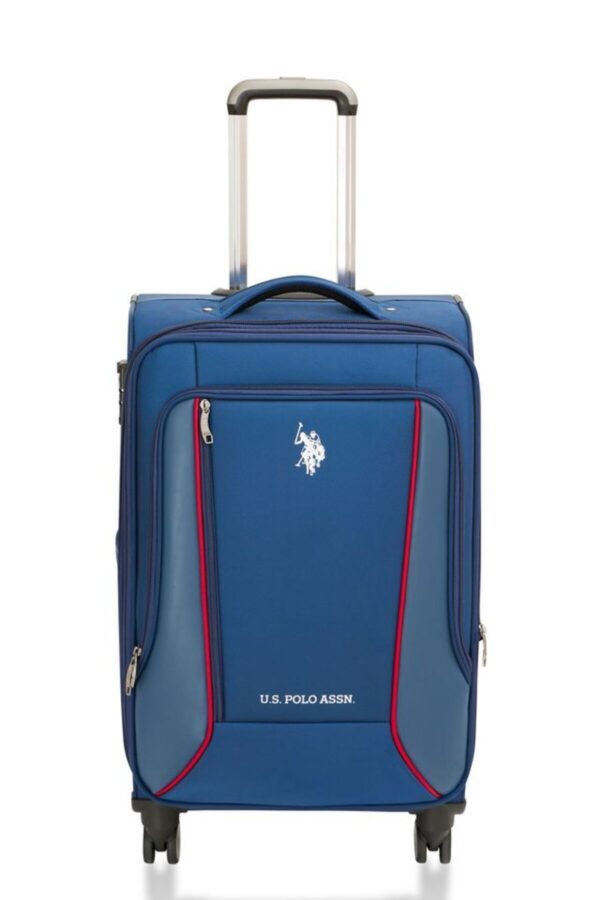 U.S. Polo Assn. Hafif Lüx Kumaş Orta Boy Valiz Lacivert 24019